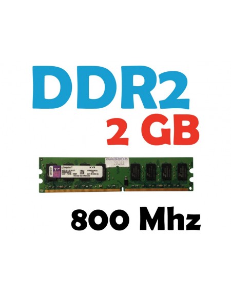 Memoria RAM 2 GB DDR2 800 Mhz PC2-6400 PC Varias