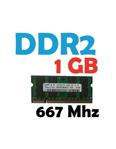 Memoria RAM 1 GB DDR2 667 Mhz PC2-5300 Laptop