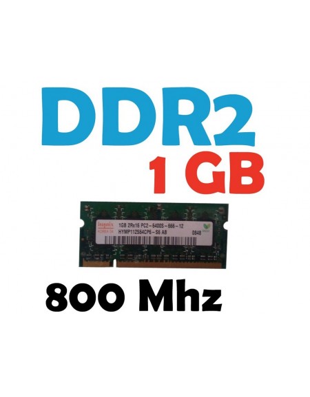 Memoria RAM 1 GB DDR2 800 Mhz PC2-6400 Laptop