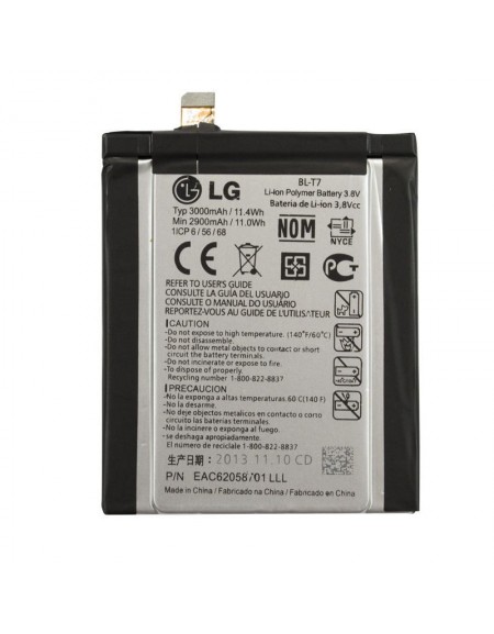 Bateria LG G2 D800 D801 LS980 VS980 BL-T7