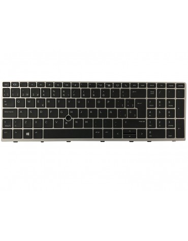 Teclado HP EliteBook 755 G5 850 G5 Marco Plata Neg Esp