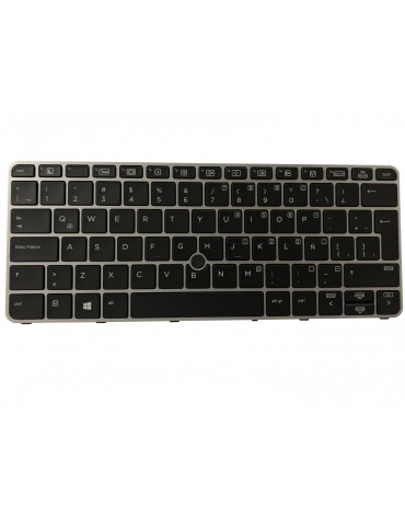 Teclado HP EliteBook 725 G3 G4 820 G3 G4 Marco Plata Lum Esp