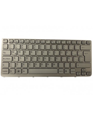 Teclado Sony Vaio SVE14A Series Plata Español Lum c/Marco