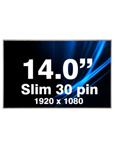 Pantalla Display 14.0" LED Slim 1920 x 1080 Inf/Der 30 pin con brackets