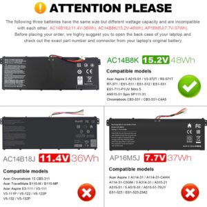Bateria Para Acer V5-122 V5-132 E3-111 Es1-111 E3-112 V3-371 V3-331 V3-111 AC14B8K AC14B3K - Image 3