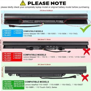Bateria Para Lenovo Ideapad 100-14ibd L15l4a01 100-15ibd 110-15isk B50-50 110-17acl L15L4A01 - Image 3