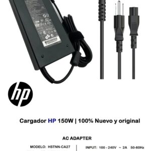 Cargador Original HP 19.5V 7.7A 150W (4.5 x 3.0 mm) Punta Azul - Image 3